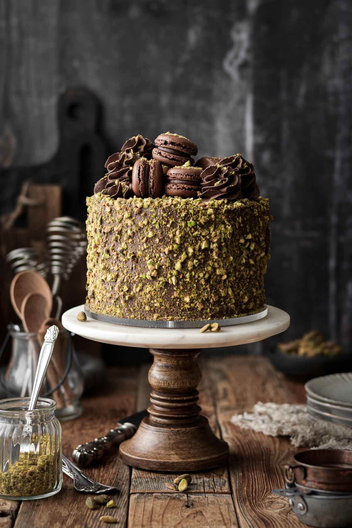 Choco Pistachio Cake